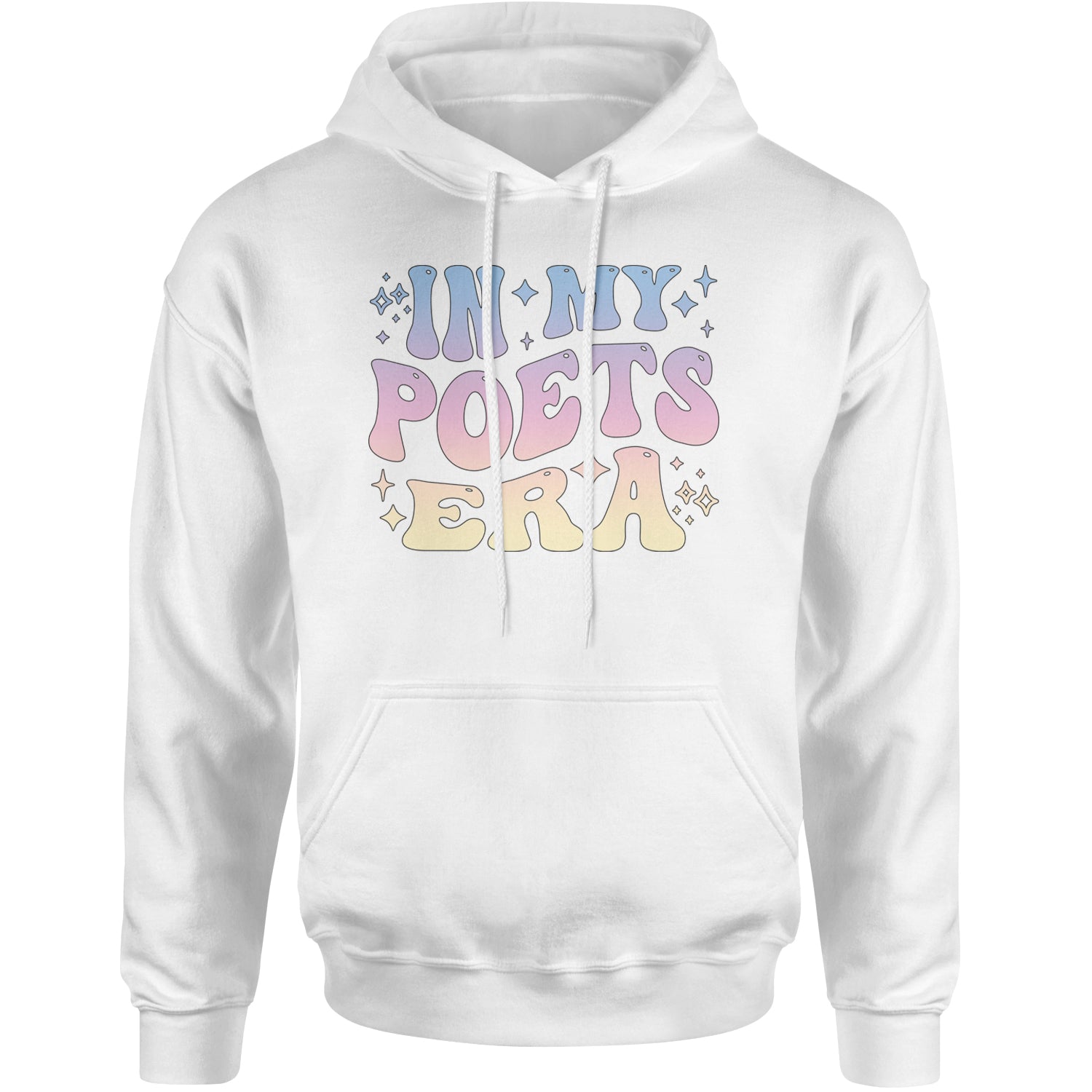 In My Poet Era Tie Dye TTPD Music Adult Hoodie Sweatshirt White