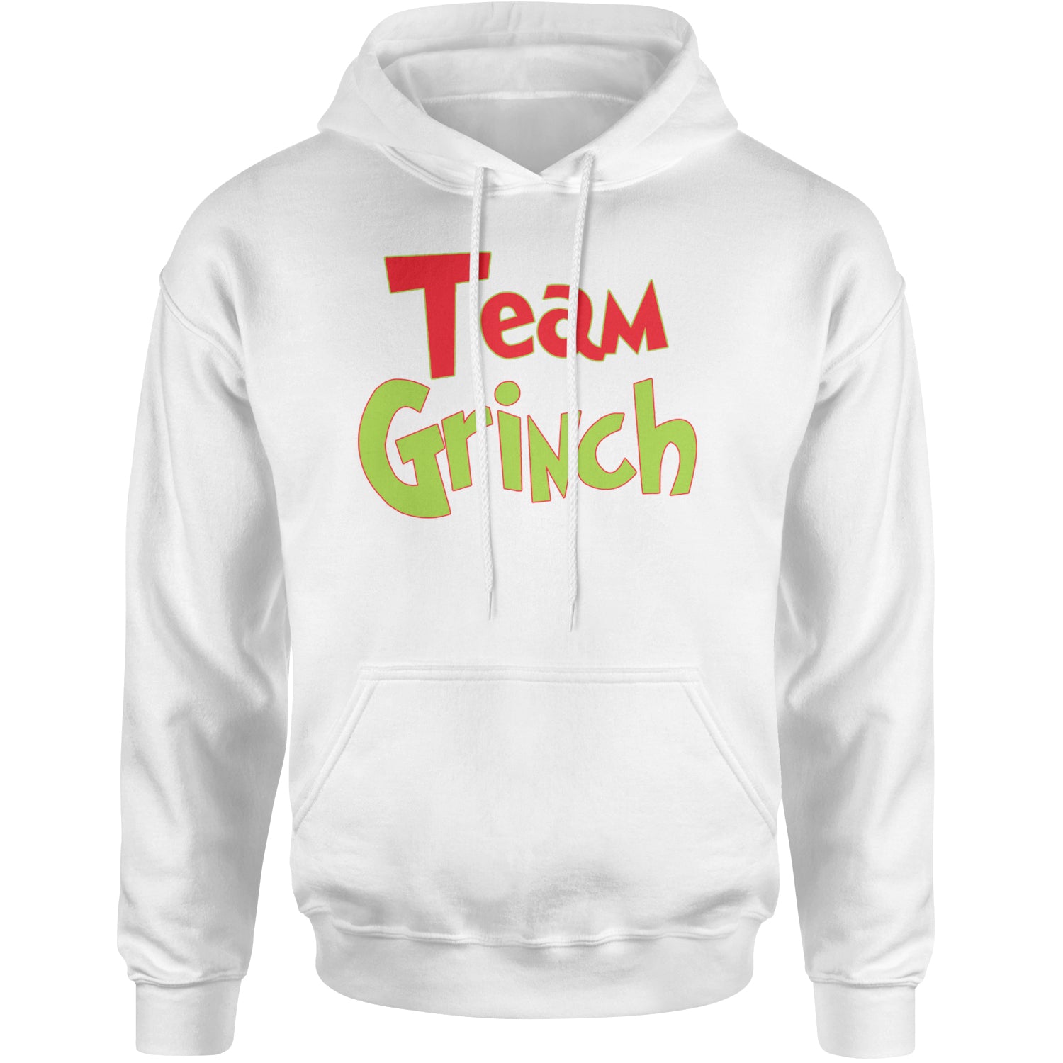 Team Gr-nch Jolly Grinchmas Merry Christmas Adult Hoodie Sweatshirt White