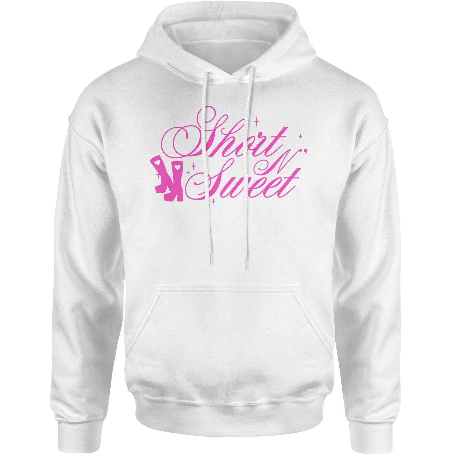 Boots Short N' Sweet Adult Hoodie Sweatshirt White