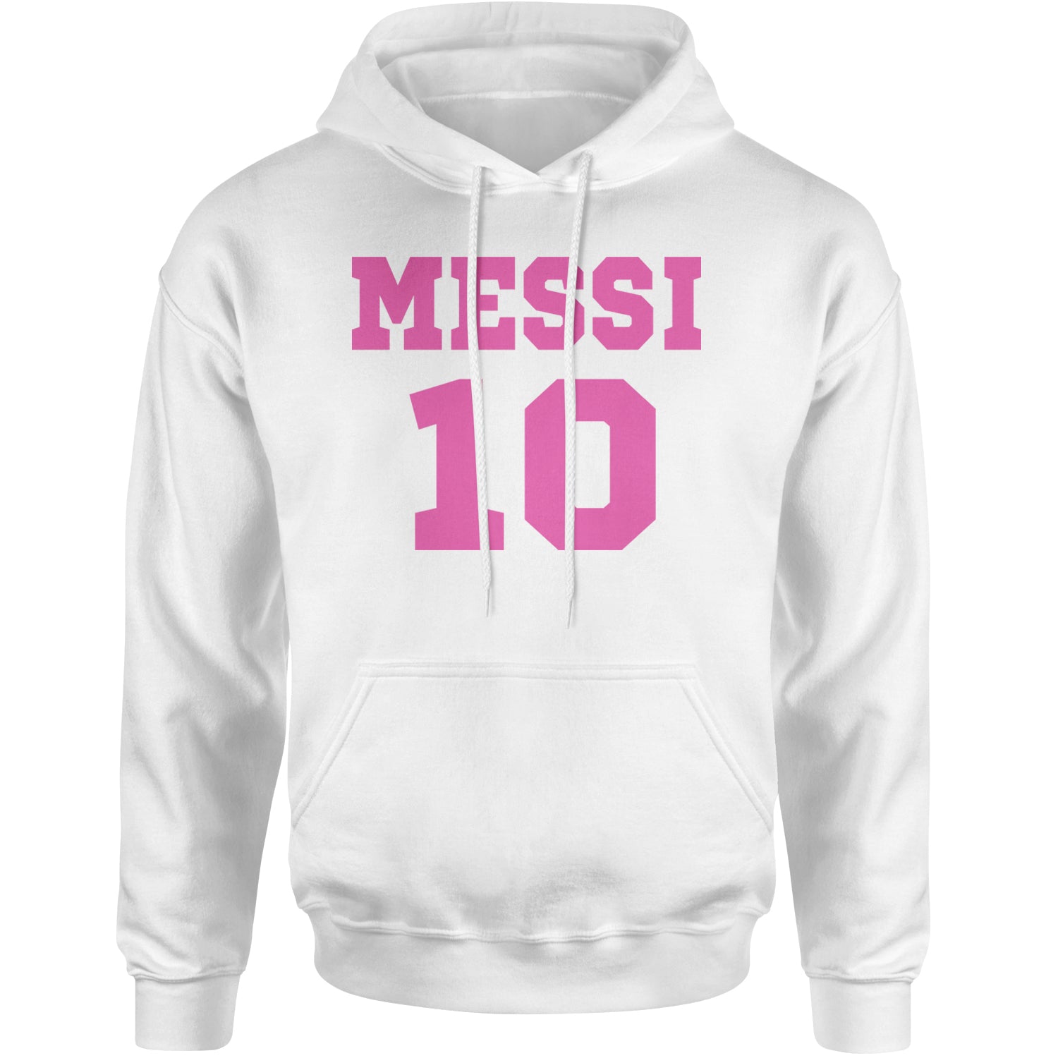 Messi World Soccer Futbol Messiami Adult Hoodie Sweatshirt White