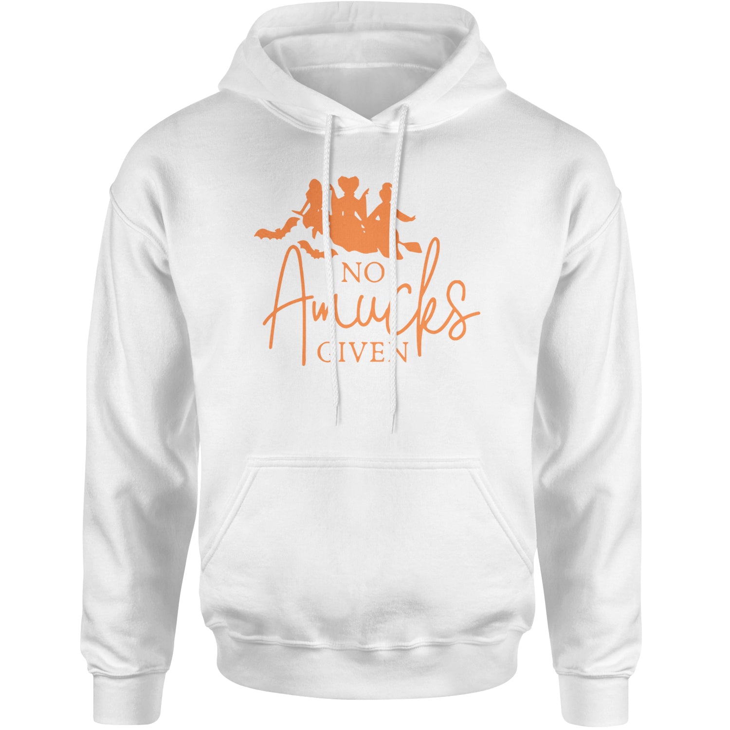 No Amucks Given Hocus Pocus Adult Hoodie Sweatshirt White