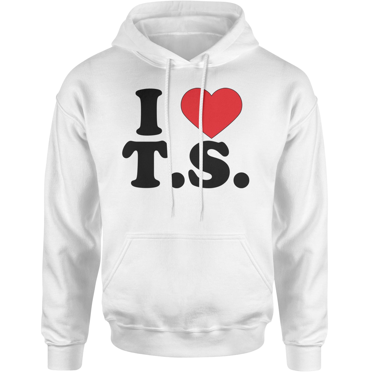 I Heart T.S. Concert Music Lover  Adult Hoodie Sweatshirt White