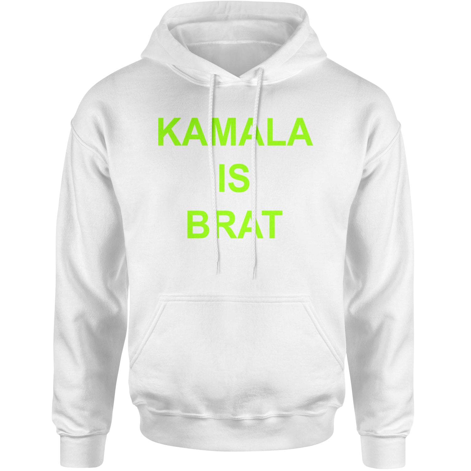 Kamala Is Brat - President Harris 2024 Adult Hoodie Sweatshirt White