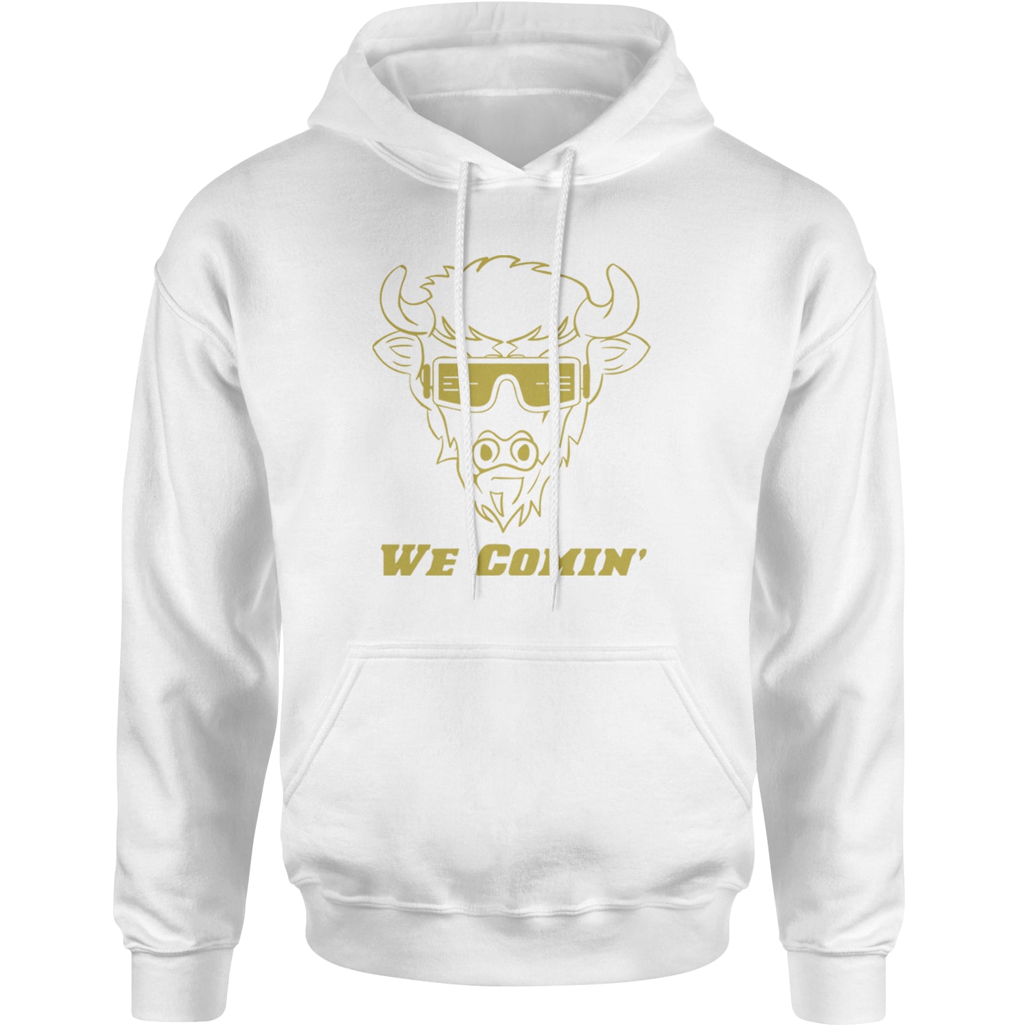 We Coming Coach Prime Colorado Adult Hoodie Sweatshirt White