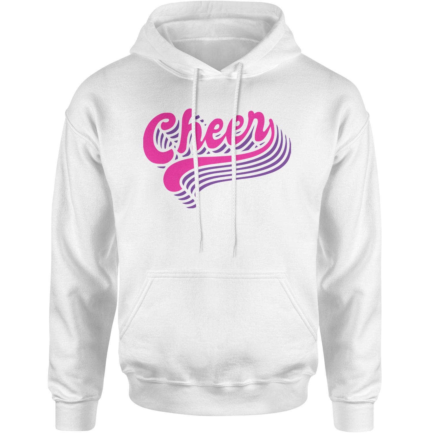 Cheer Pride Adult Hoodie Sweatshirt White