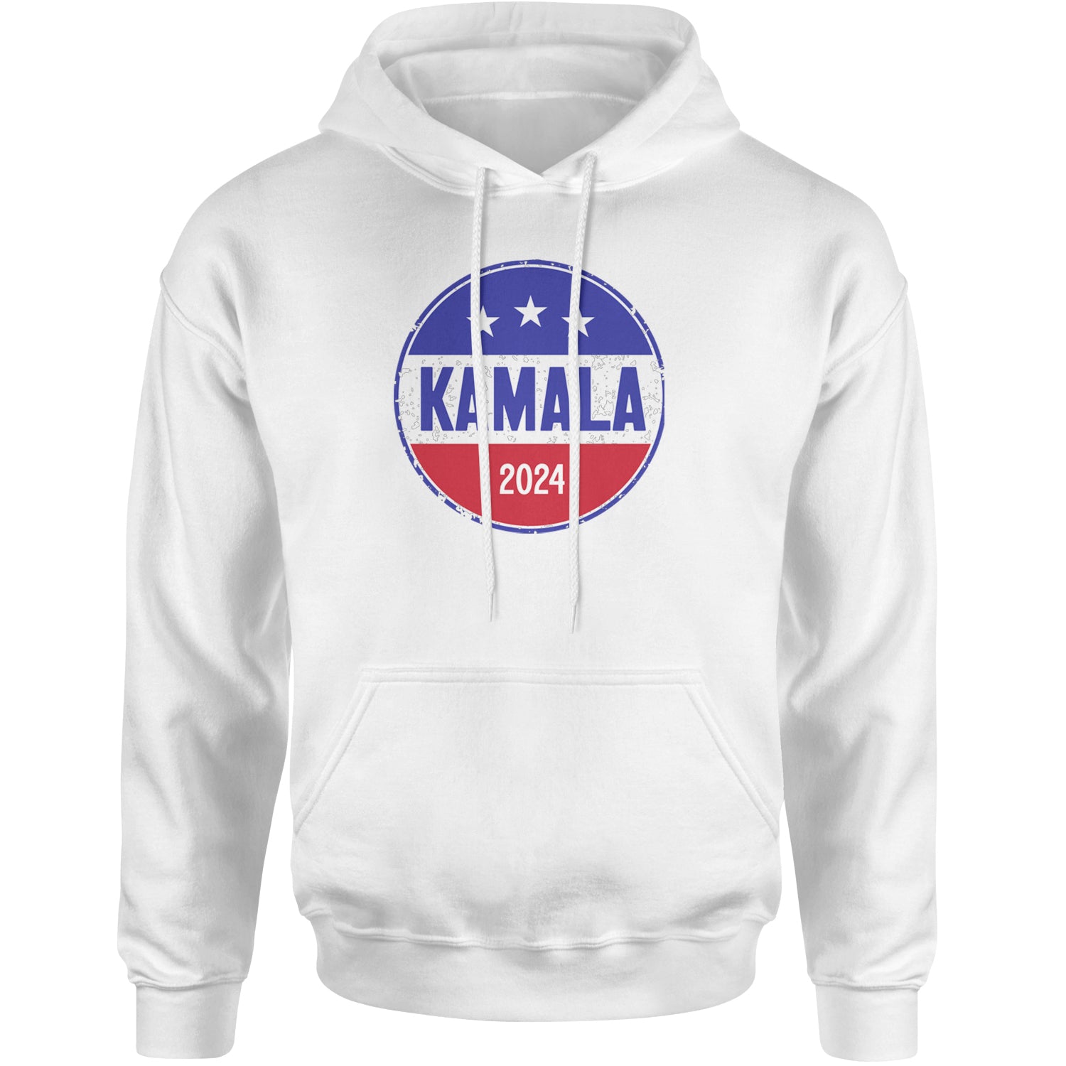 Kamala Badge 2024 - Kamala Harris For President 2024 Adult Hoodie Sweatshirt White