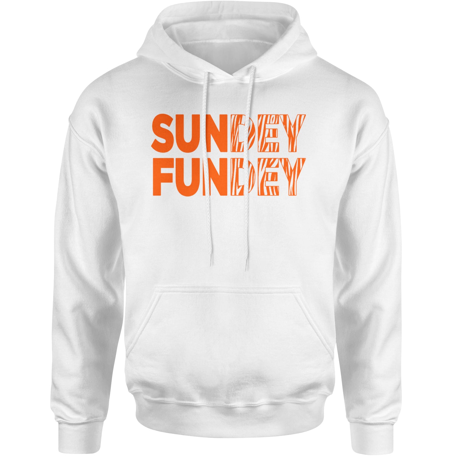 SunDEY FunDEY Sunday FundayAdult Hoodie Sweatshirt White