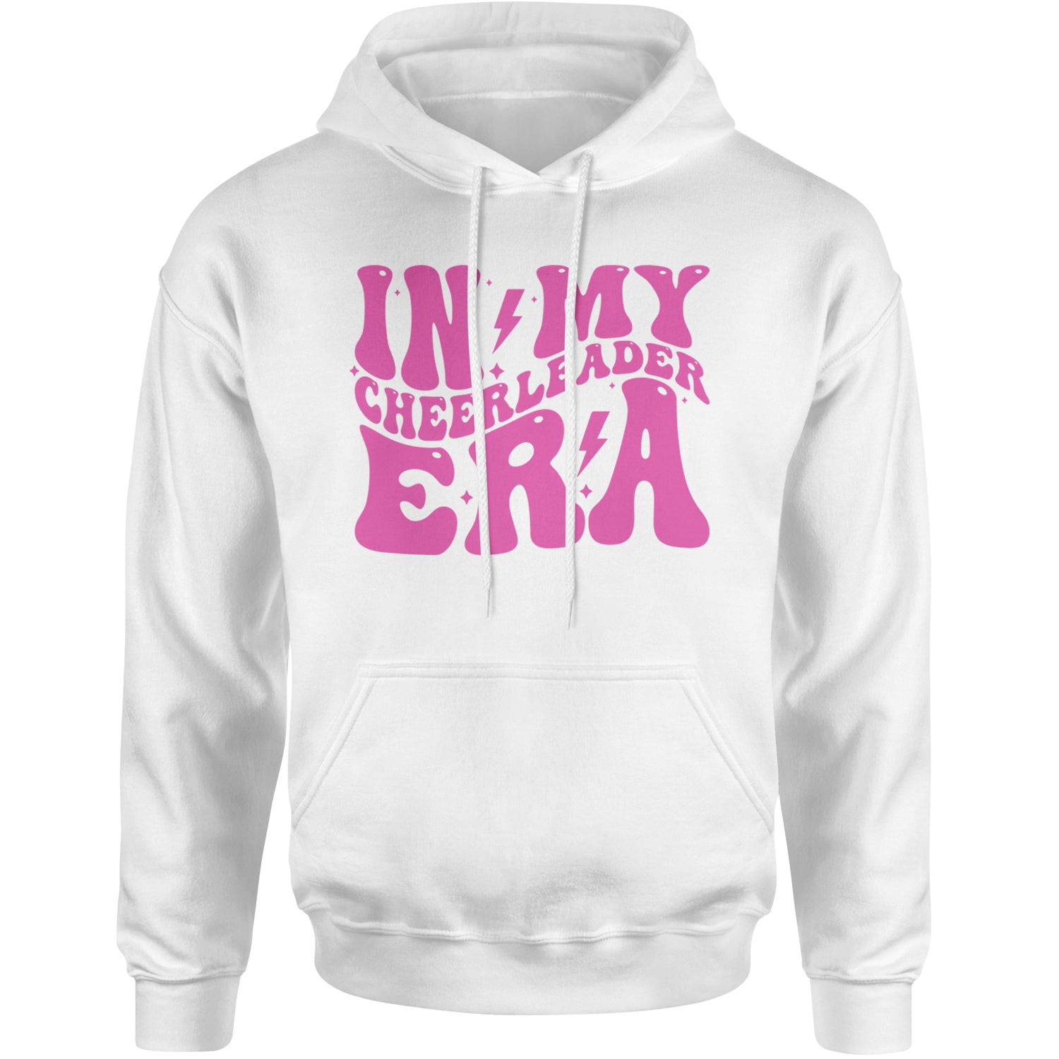 In My Cheerleader Era Adult Hoodie Sweatshirt White