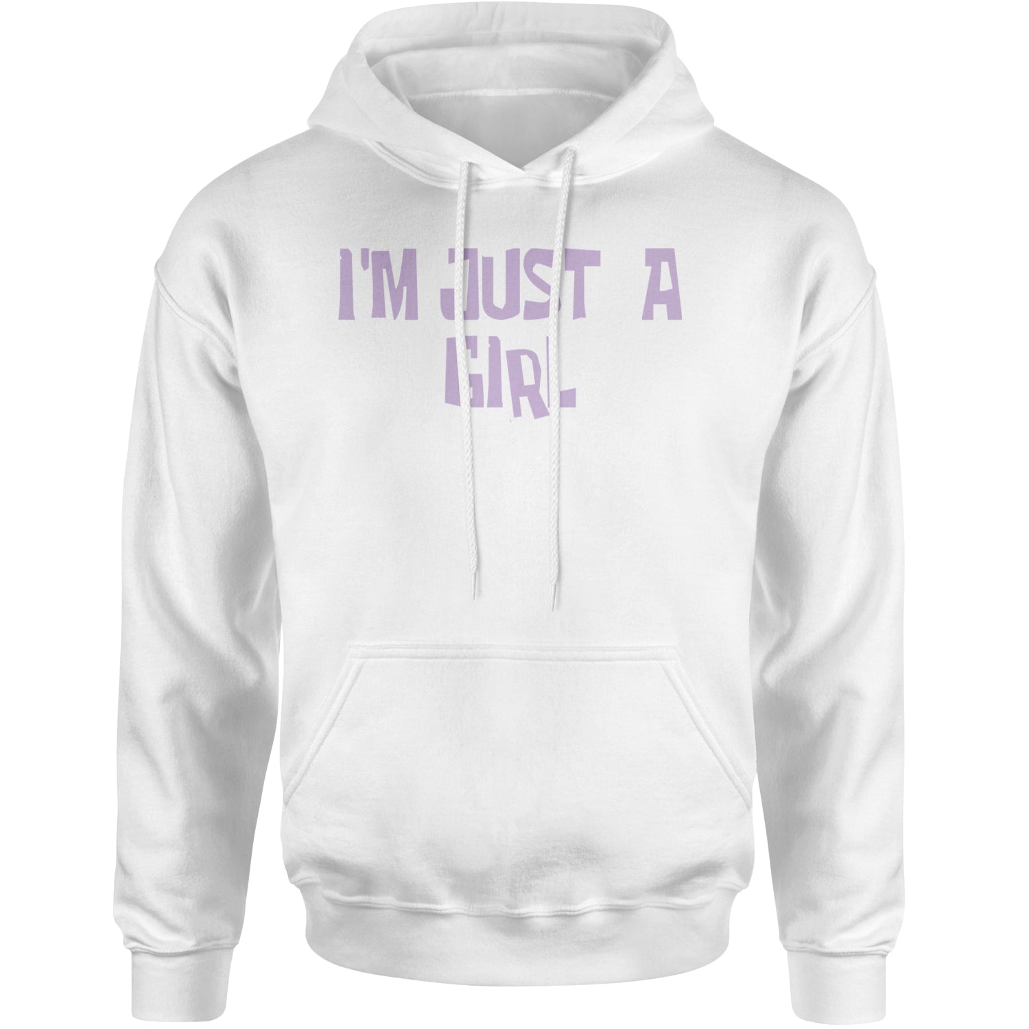 I'm Just A Girl Guts Music Adult Hoodie Sweatshirt White