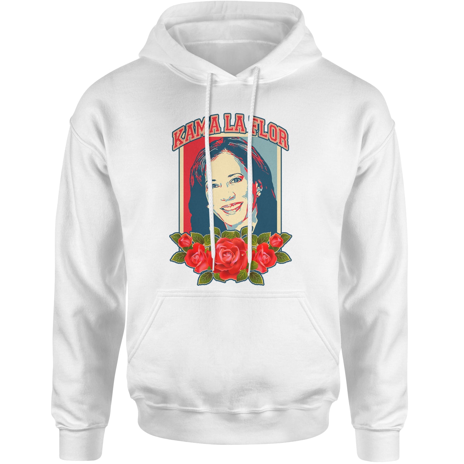 Kama La Flor Kamala Como La Flor Adult Hoodie Sweatshirt White