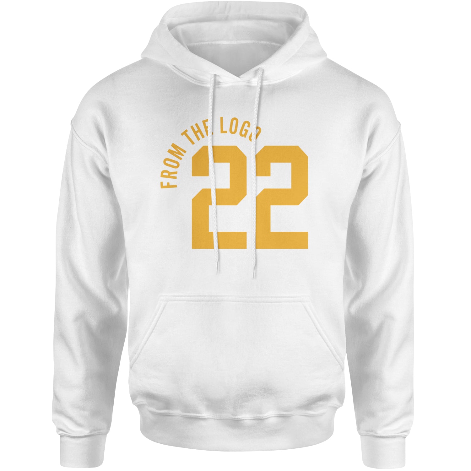 From The Logo #22 Basketball Adult Hoodie Sweatshirt White