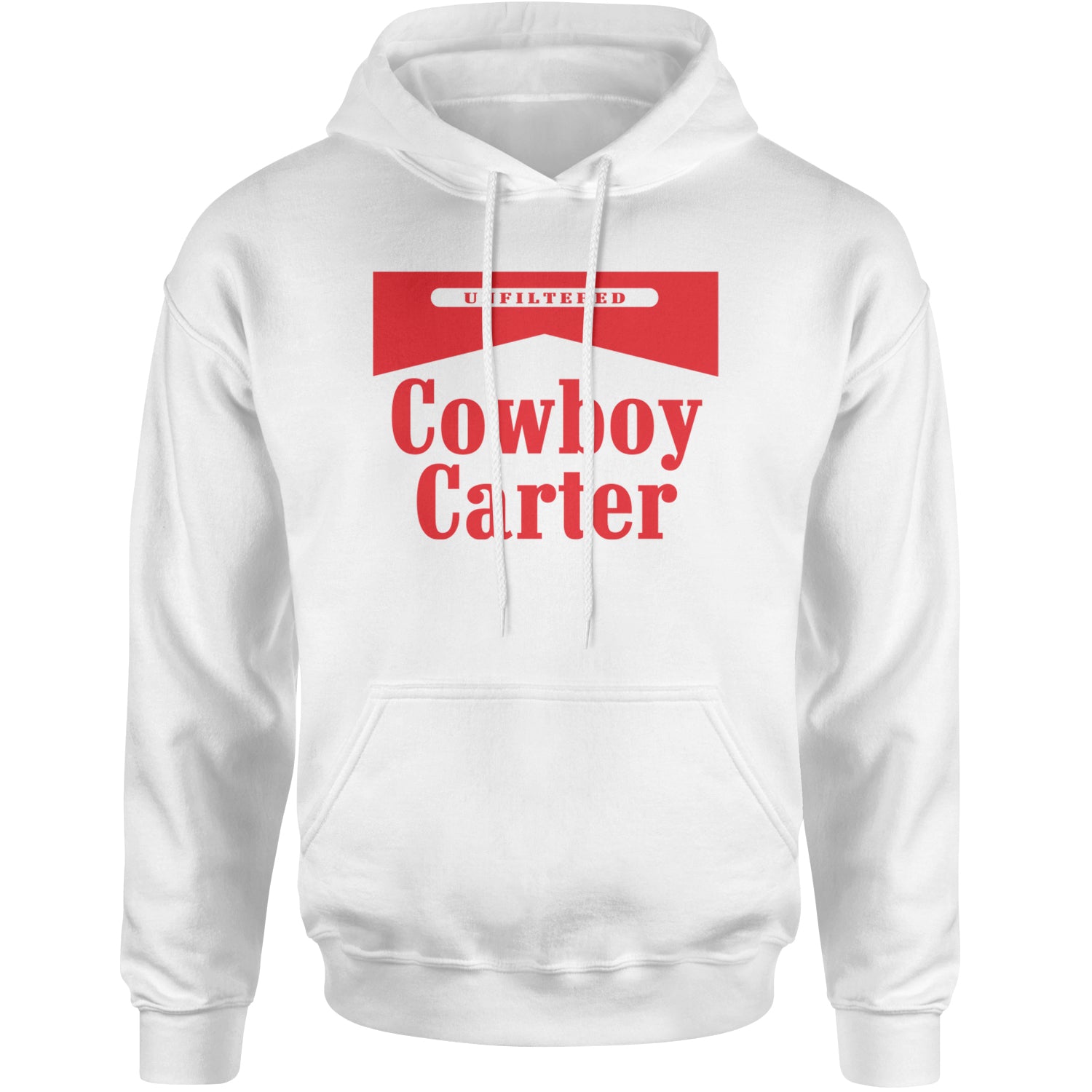 Cowboy Karter Country Act Two Adult Hoodie Sweatshirt White