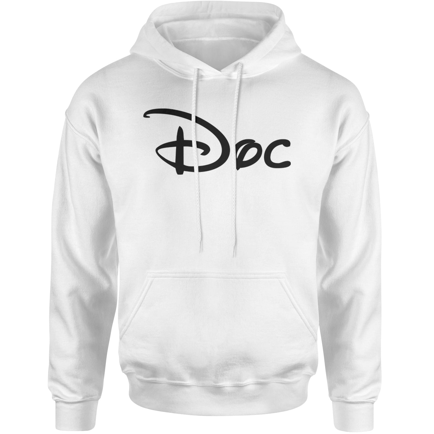 Doc - 7 Dwarfs Costume Adult Hoodie Sweatshirt White