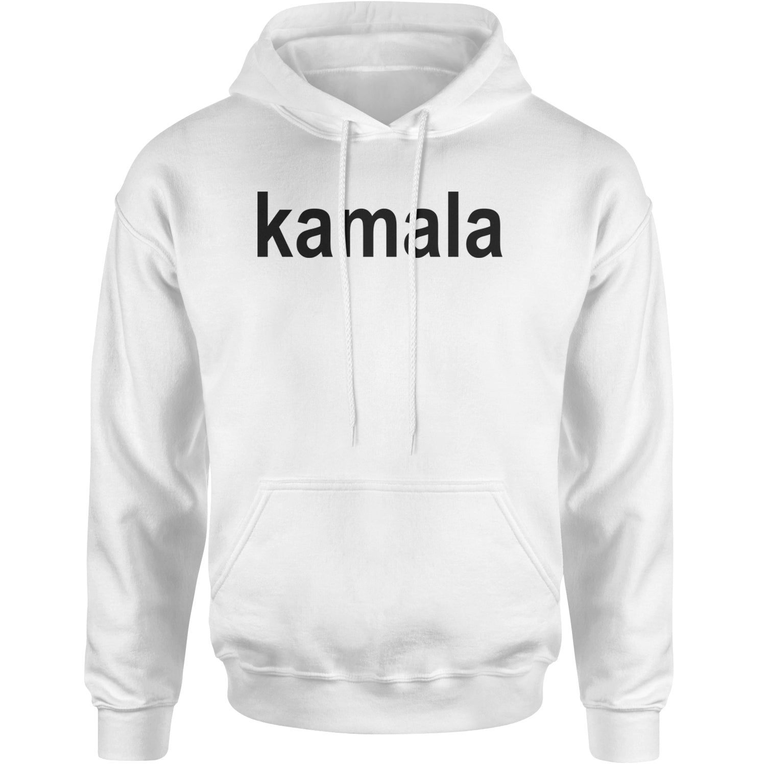 Kamala Black Print Kamala Harris For President Adult Hoodie Sweatshirt White