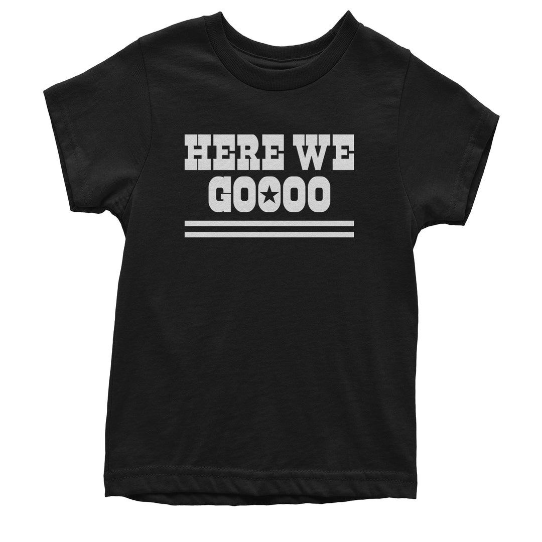 Here We Go Dem Boys Dallas Football Youth T-shirt Black
