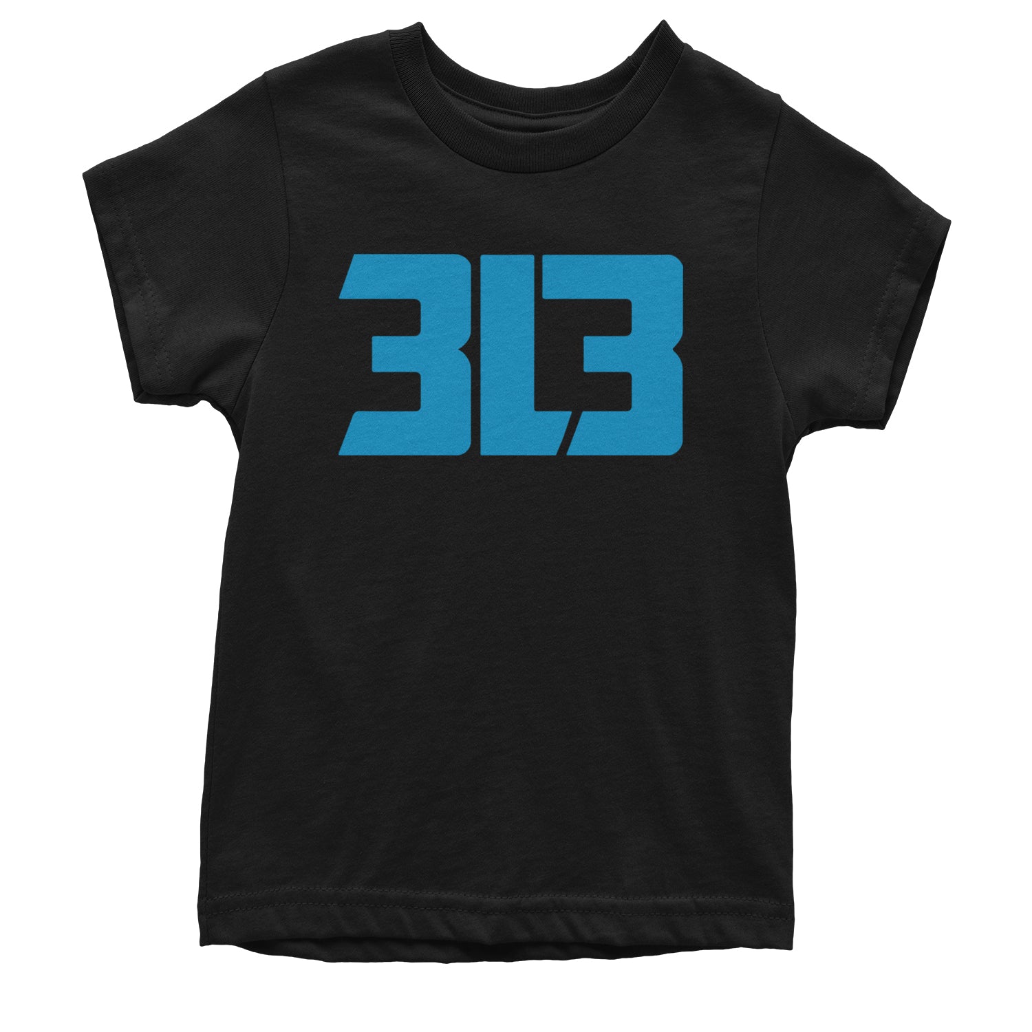 3L3 From The 313 Detroit Football Youth T-shirt Black