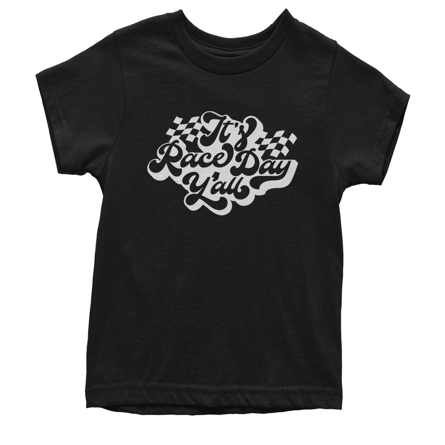 It's Race Day, Y'all Youth T-shirt Black