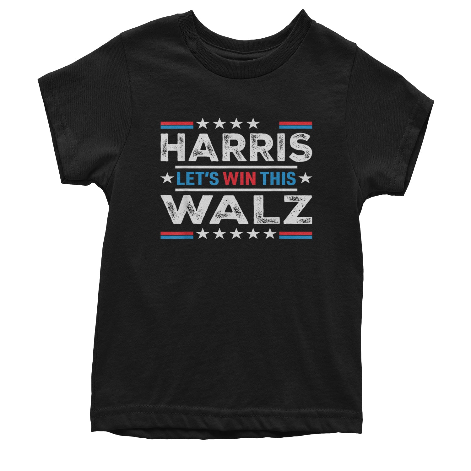 Kamala Harris and Tim Walz For President Youth T-shirt Black