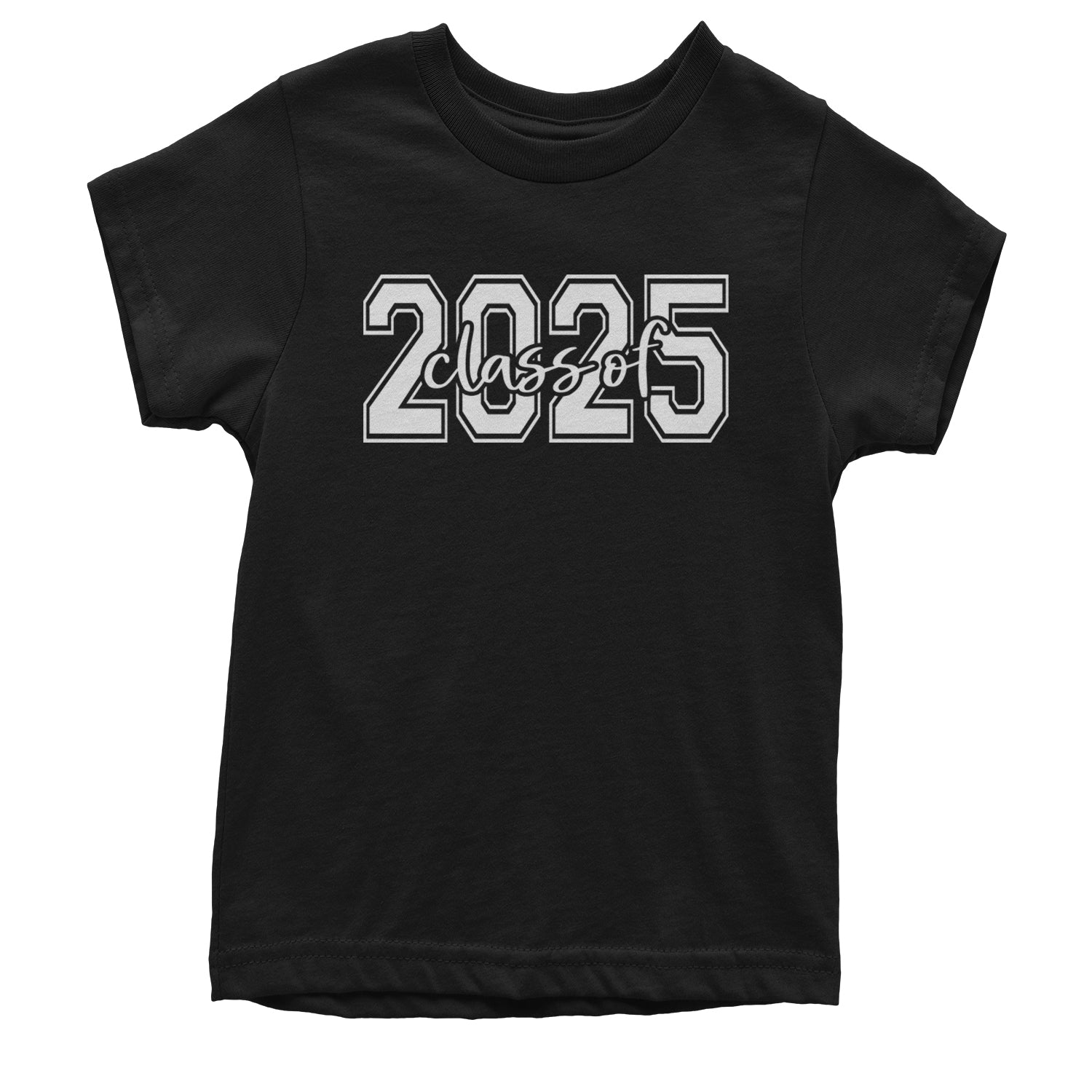 Class Of 2025 Graduation Youth T-shirt Black