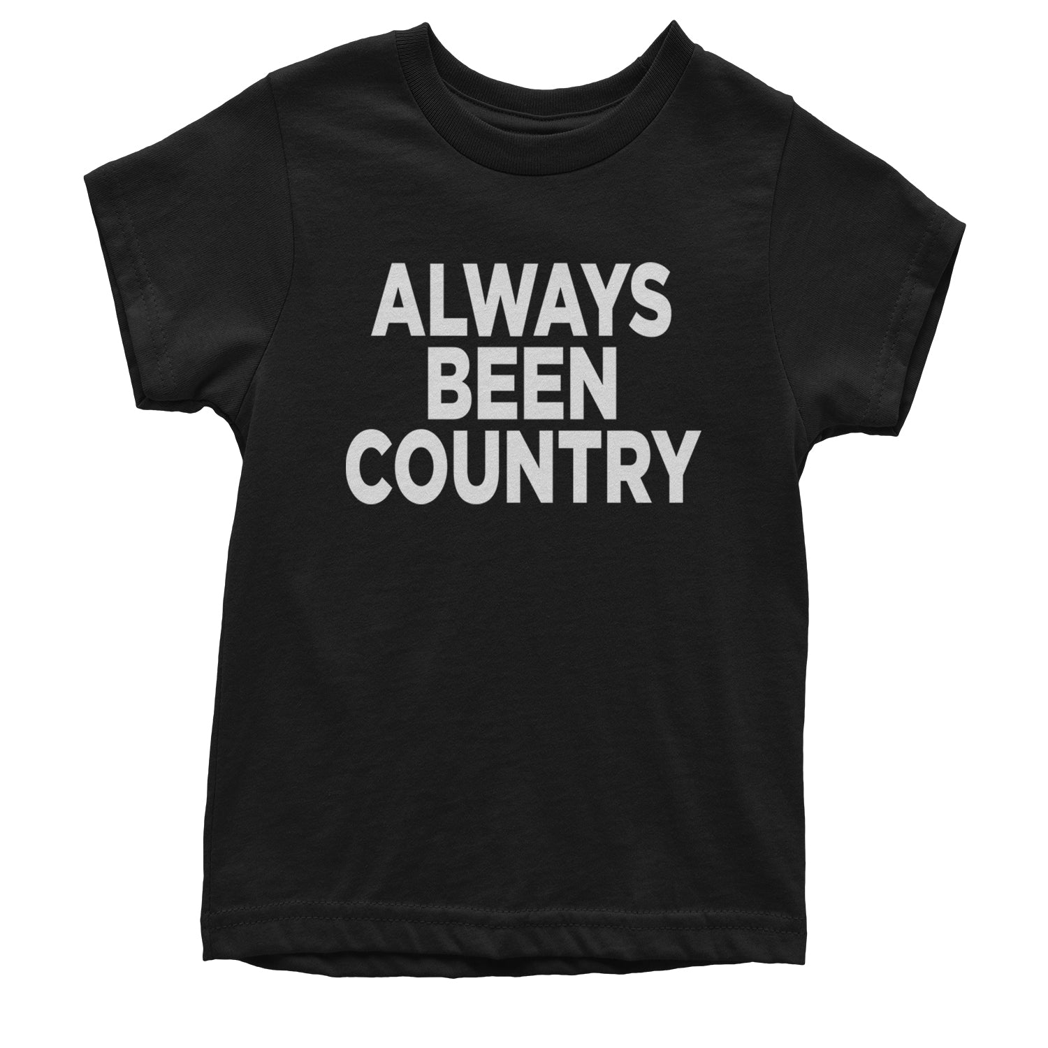 Always Been Country Music Youth T-shirt Black