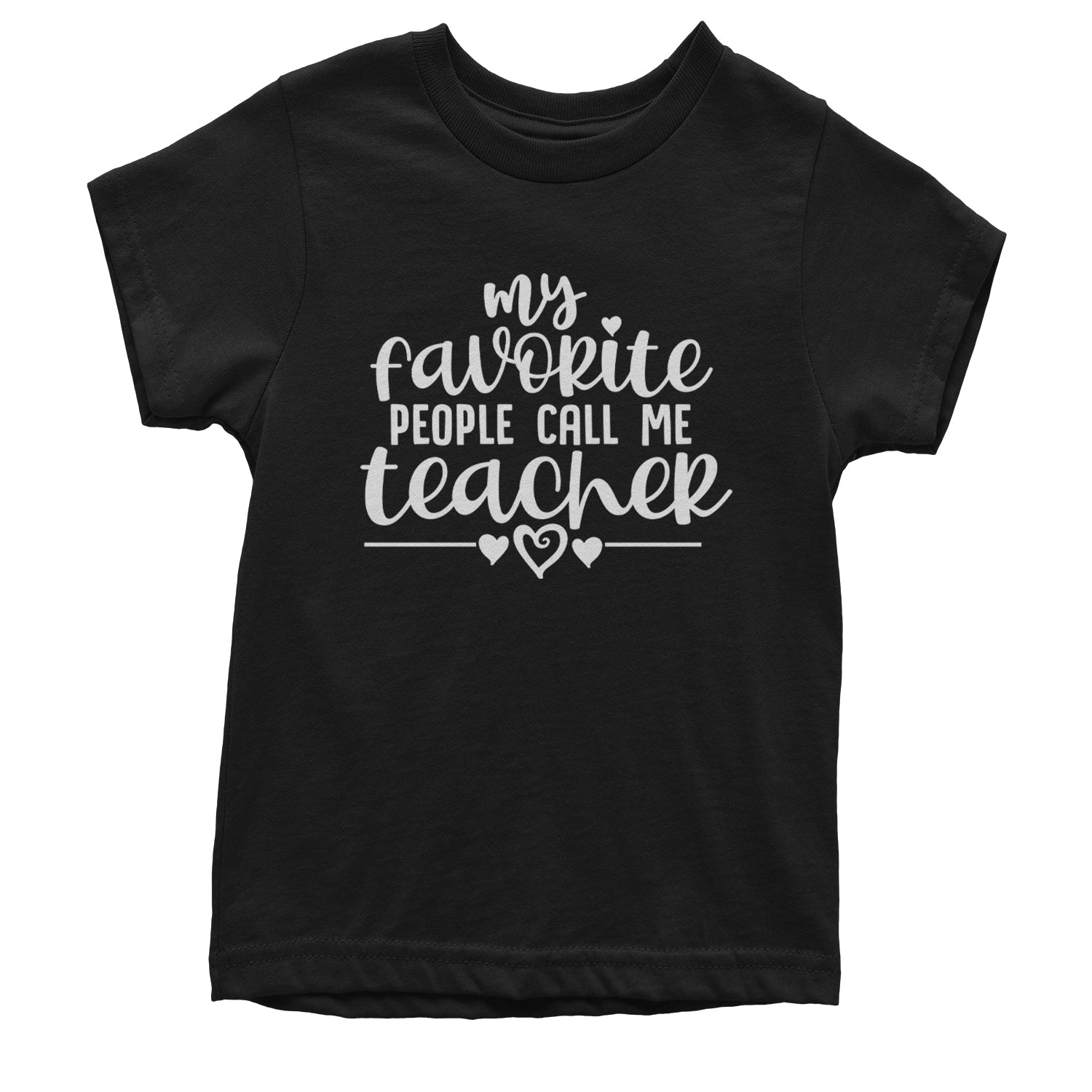 My Favorite People Call Me Teacher Youth T-shirt Black