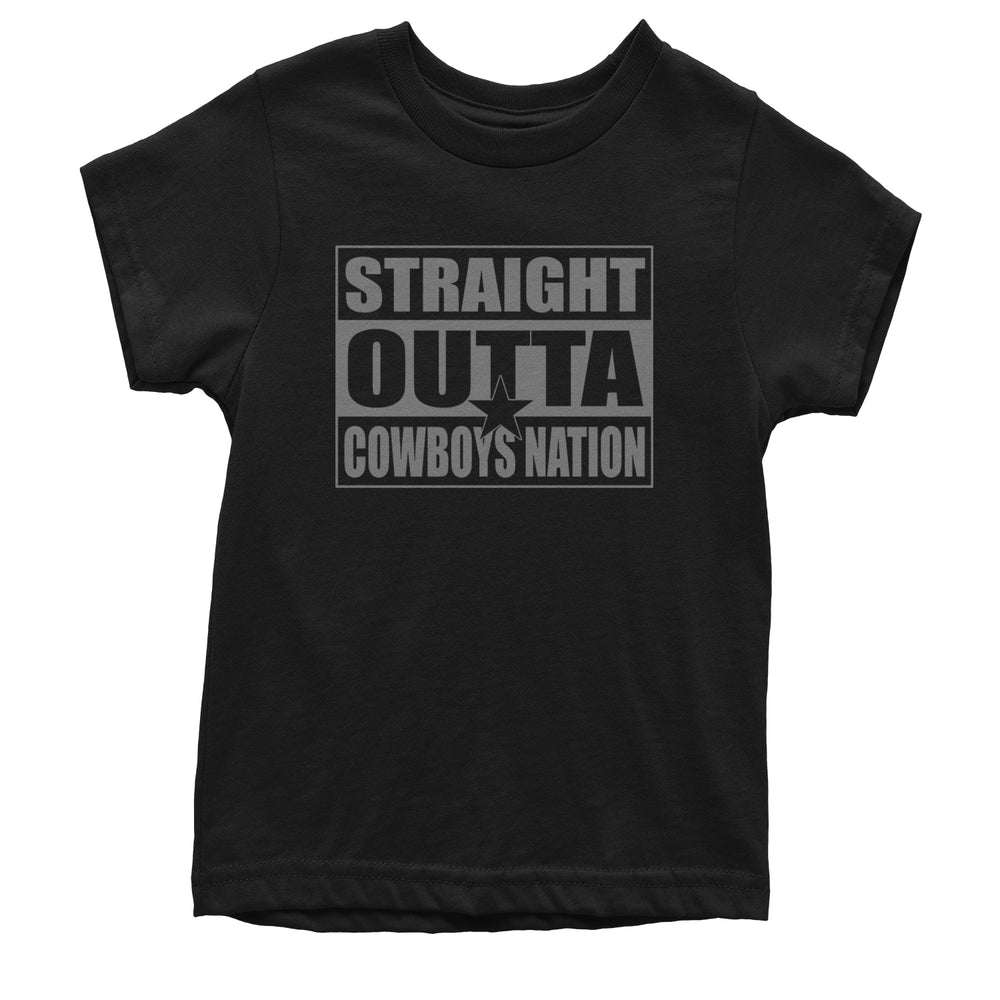 Straight Outta Cowboys Nation   Youth T-shirt Black