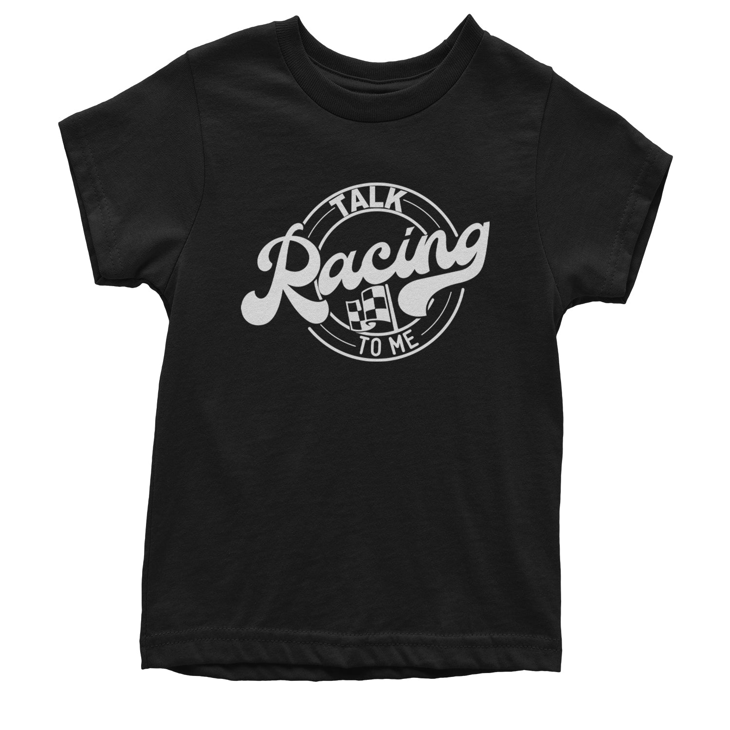 Talk Racing To Me Youth T-shirt Black