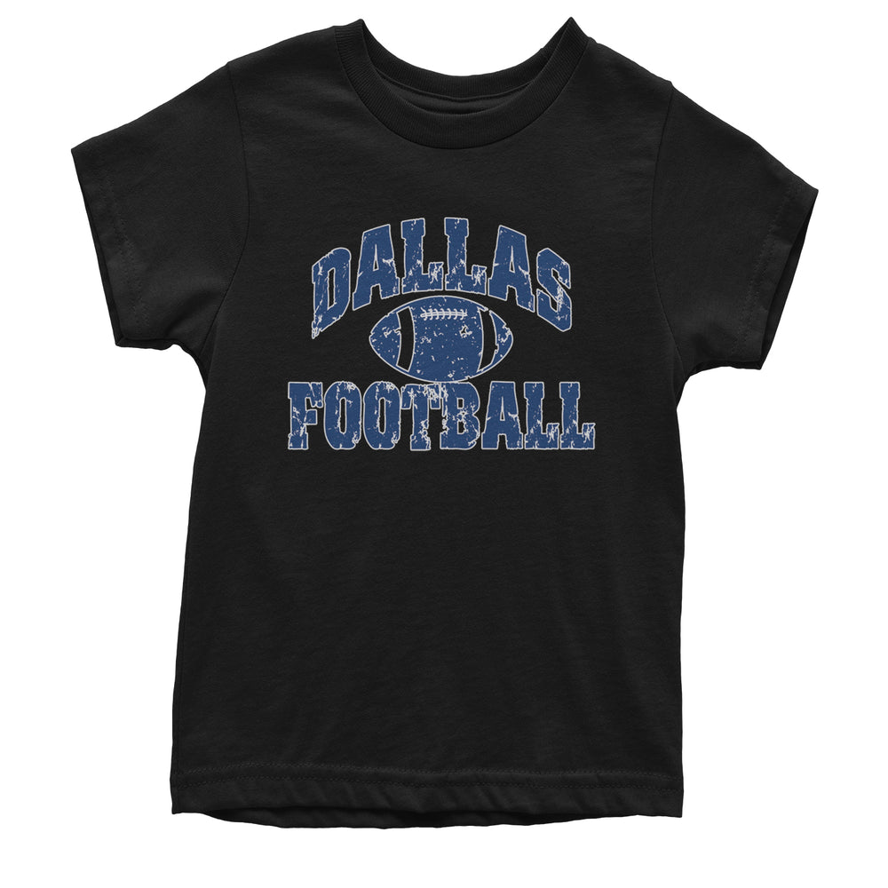 Dallas Distressed Football Youth T-shirt Black