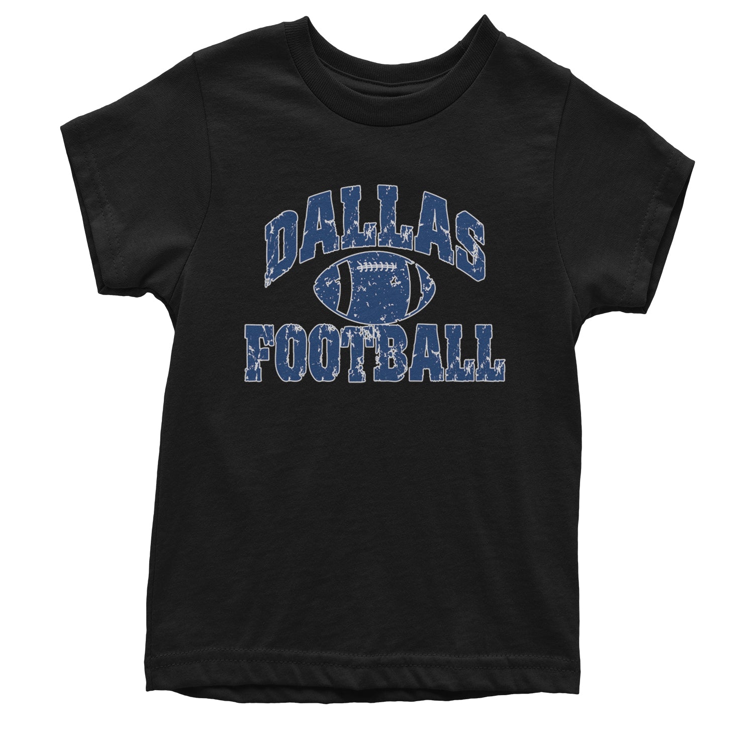 Dallas Distressed Football Youth T-shirt White
