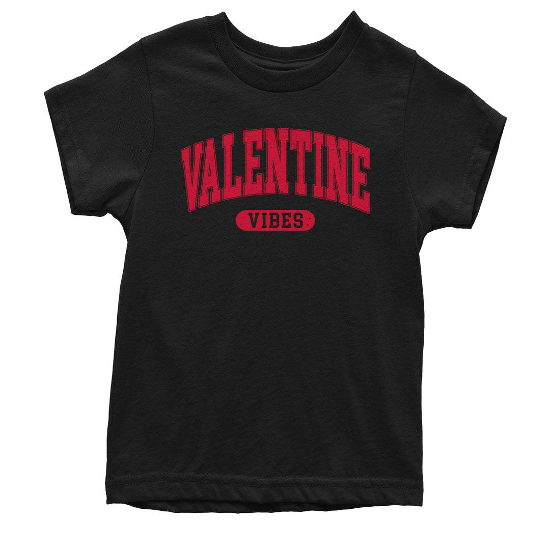 Valentines Vibes Youth T-shirt Black