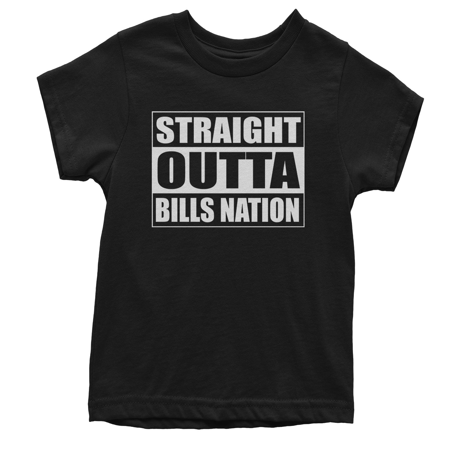 Straight Outta Bills Nation  Youth T-shirt Royal Blue