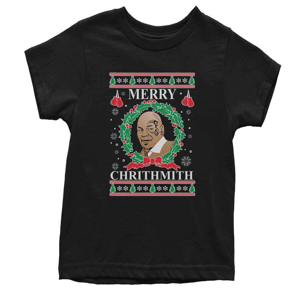 Merry Chrithmith Ugly Christmas Youth T-shirt Black