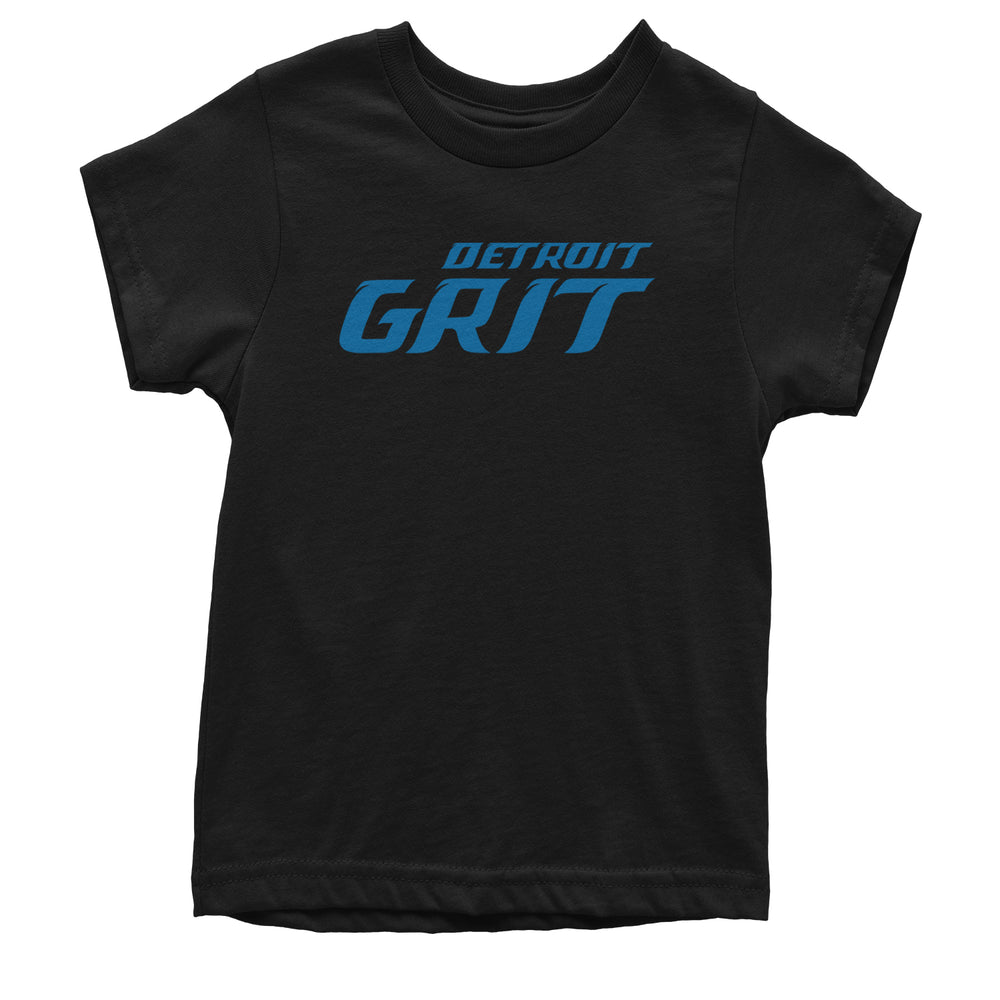 Grit Detroit Football Hard Knocks Youth T-shirt Black