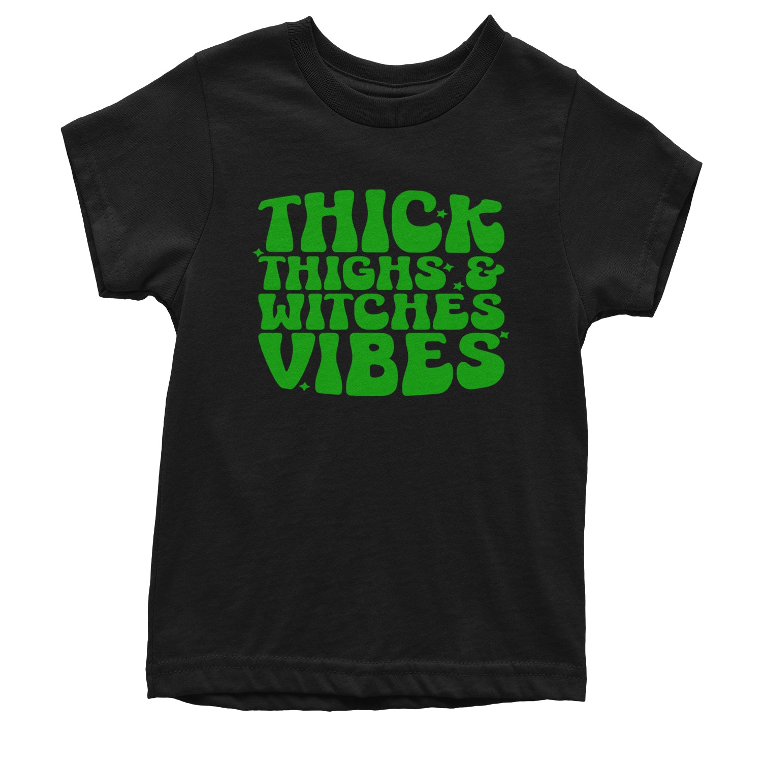 Thick Thighs And Witches Vibes Youth T-shirt Black