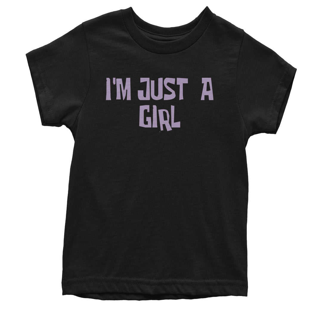 I'm Just A Girl Guts Music Youth T-shirt Black