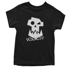 Ork Miniature Tabletop Wargaming Waagh Youth T-shirt Black