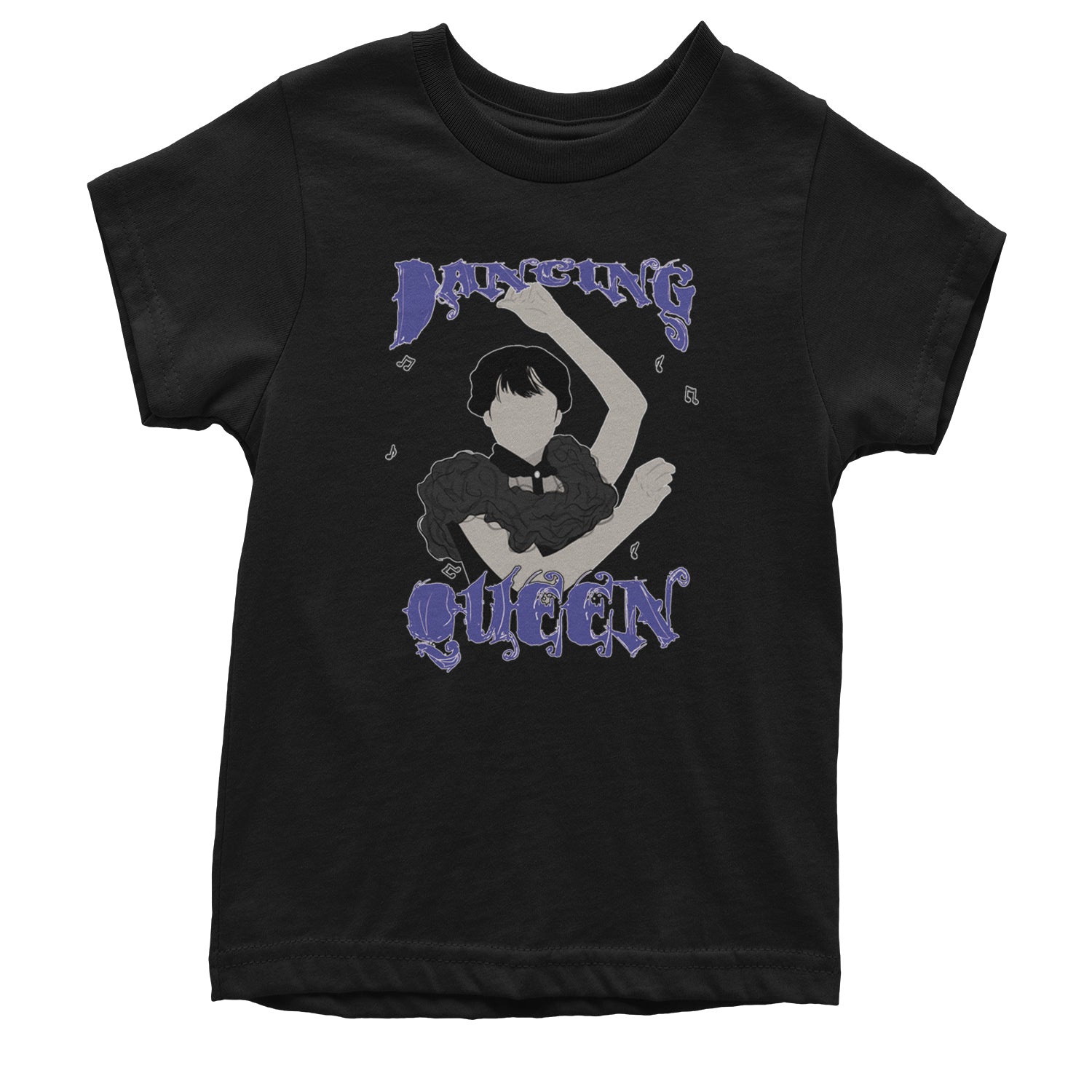 Wednesday Dancing Queen Youth T-shirt Black