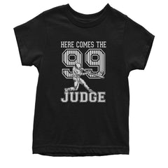 Here Comes The Judge 99 NY Baseball  Youth T-shirt Black