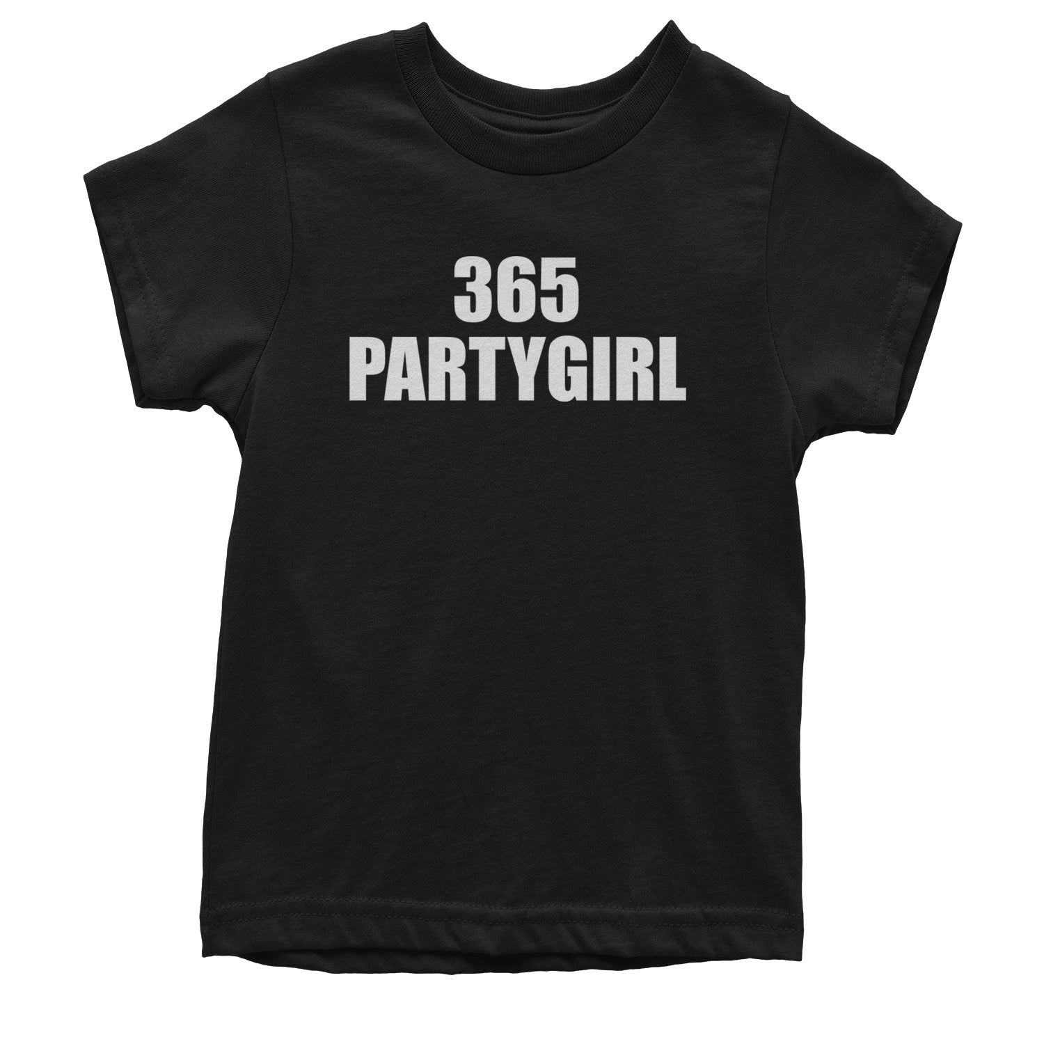 365 Party Girl Brat Girl Summer Youth T-shirt Black