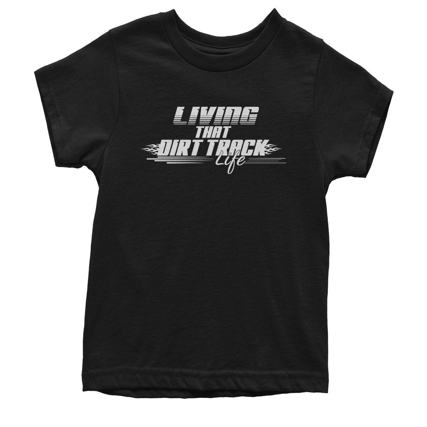 Living That Dirt Track Life Youth T-shirt Black