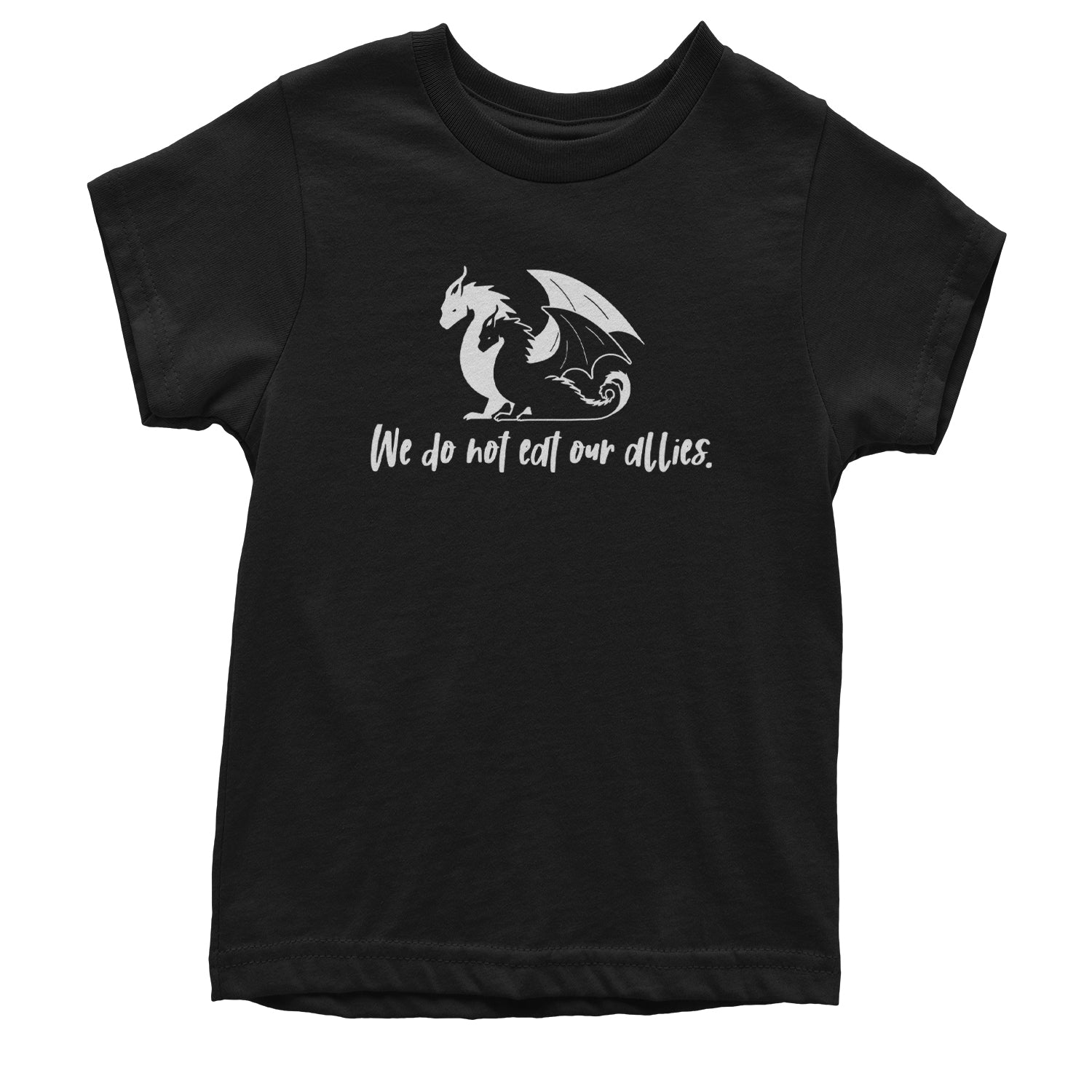 We Do Not Eat Our Allies Fourth Wing Basgiath Youth T-shirt Black