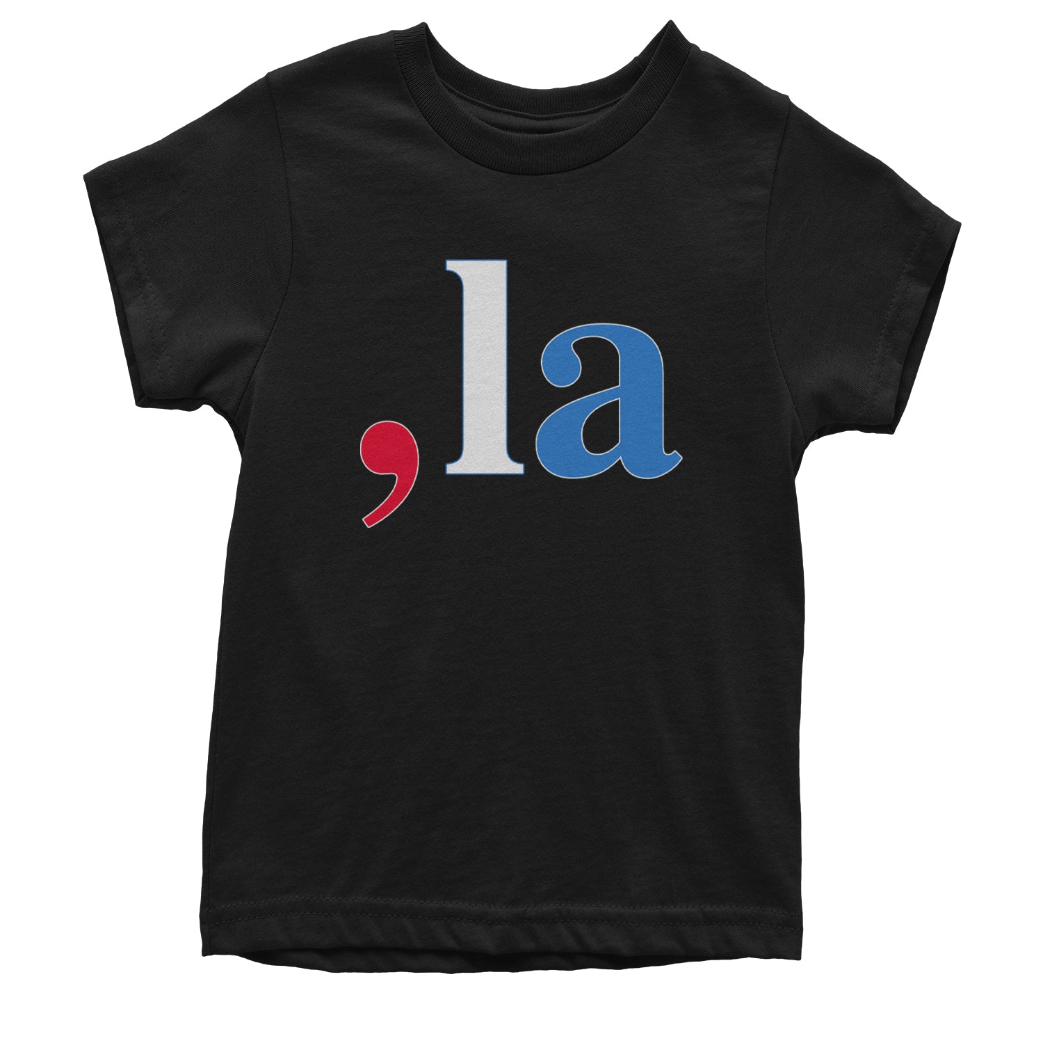 Comma-La - Support Kamala Harris For President 2024 Youth T-shirt Black