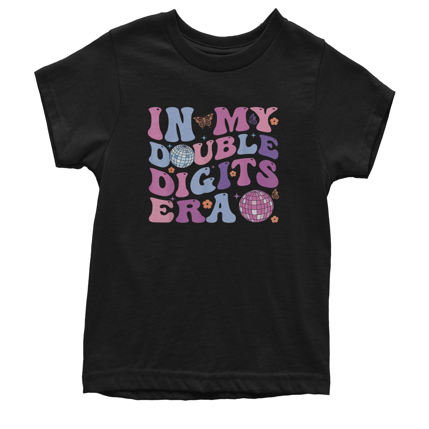 In My Double Digits Era Retro 10 Year Old 10th Birthday Youth T-shirt Yellow