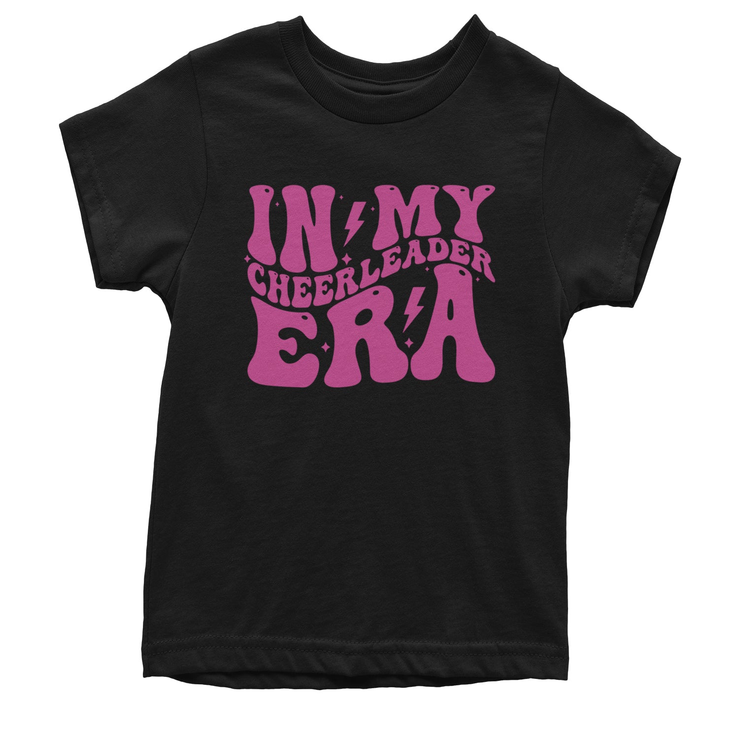 In My Cheerleader Era Youth T-shirt Black