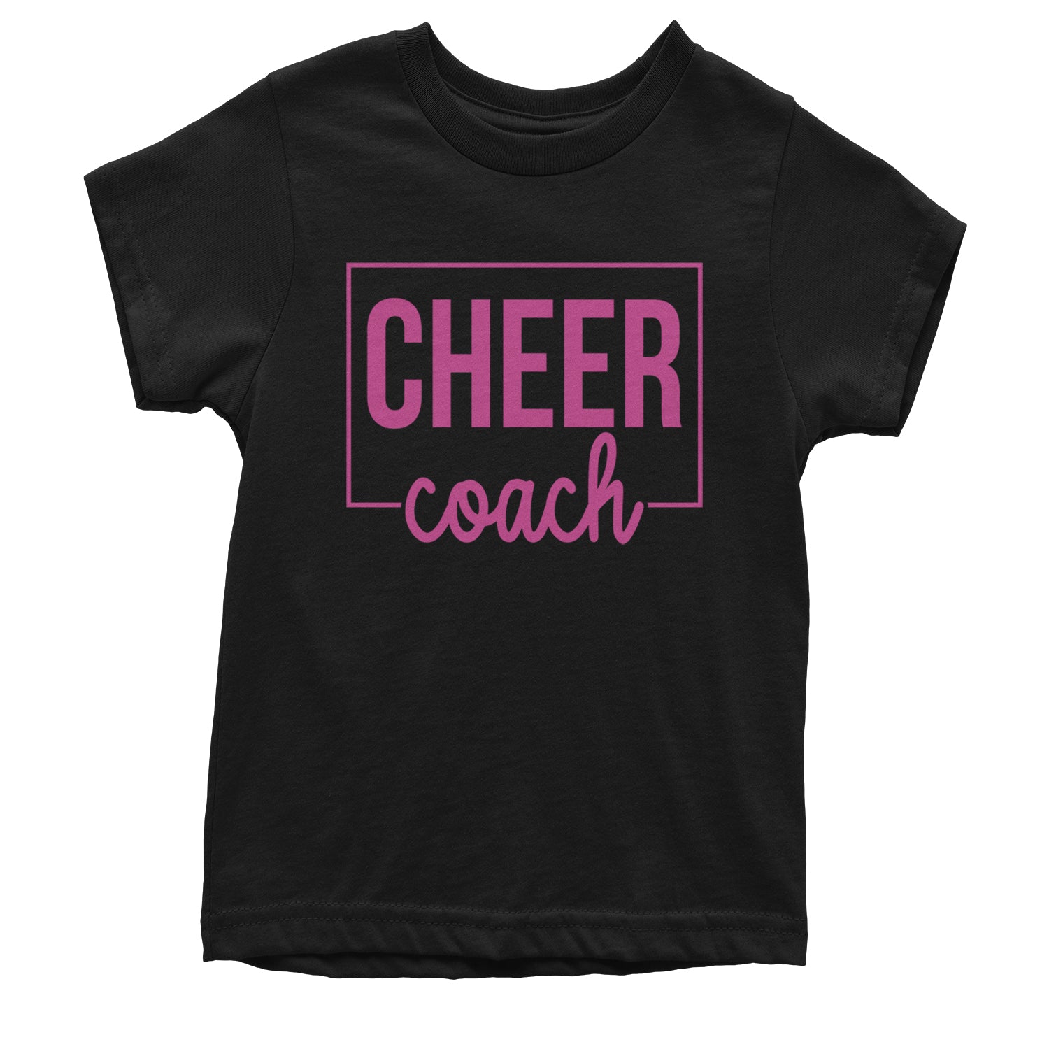 Cheer Coach Cheerleader Youth T-shirt Black