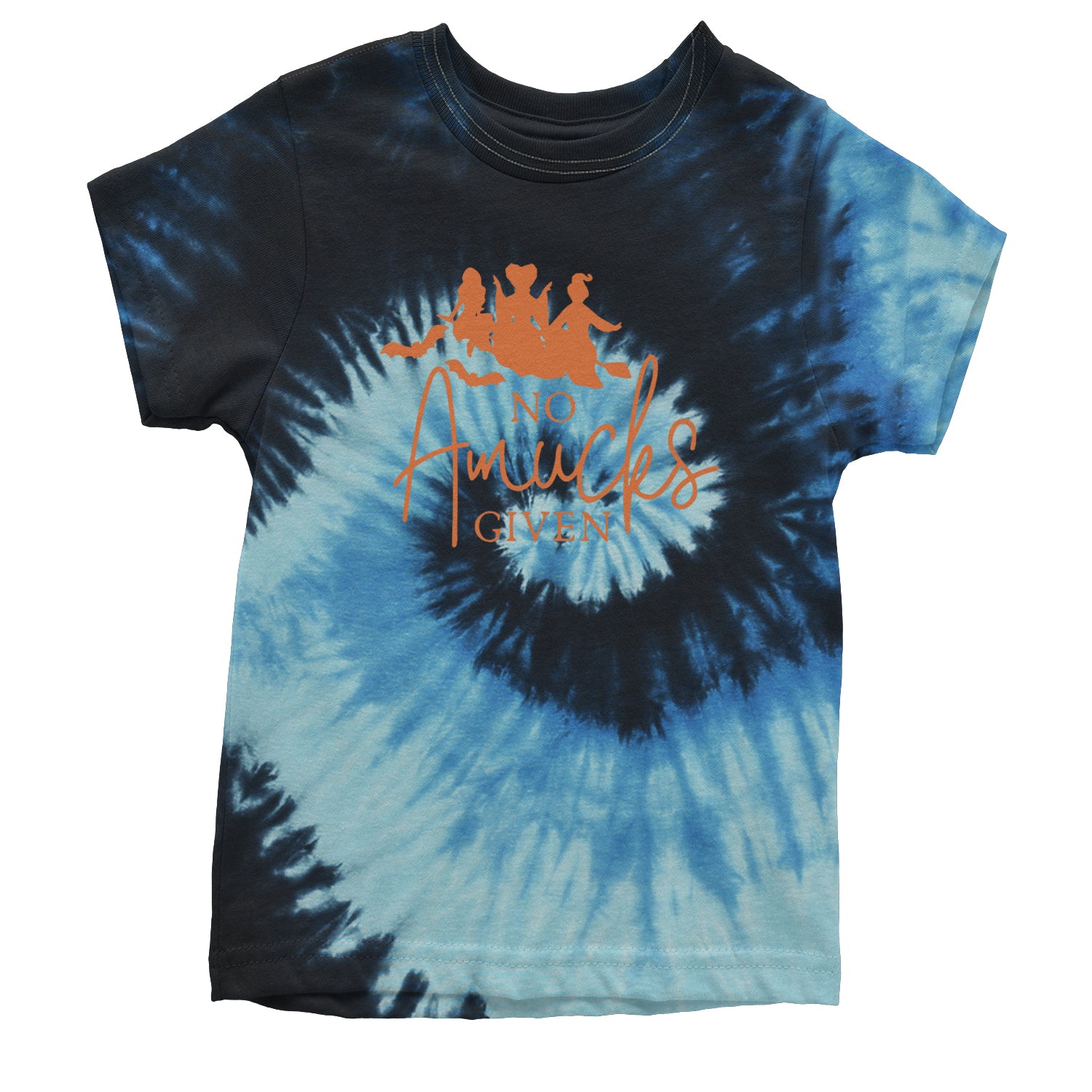 No Amucks Given Hocus Pocus Youth T-shirt Tie-Dye Blue Ocean