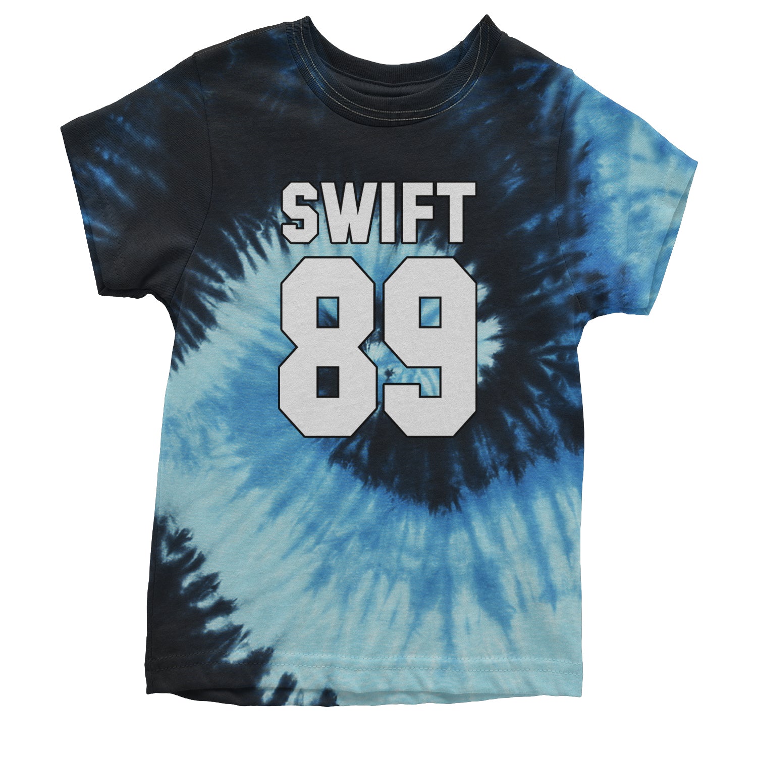 Swift 89 Birth Year Music Fan Era Poets Department Lover Youth T-shirt Tie-Dye Blue Ocean