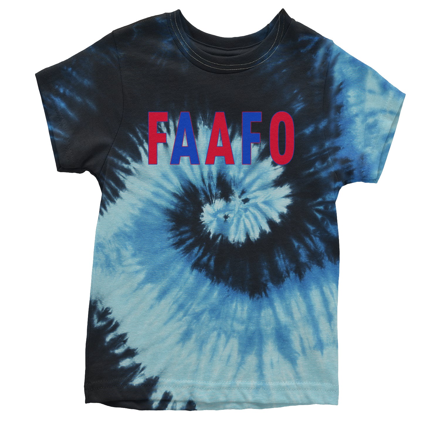 FAAFO Olympic Team USA Shirt Youth T-shirt Tie-Dye Blue Ocean