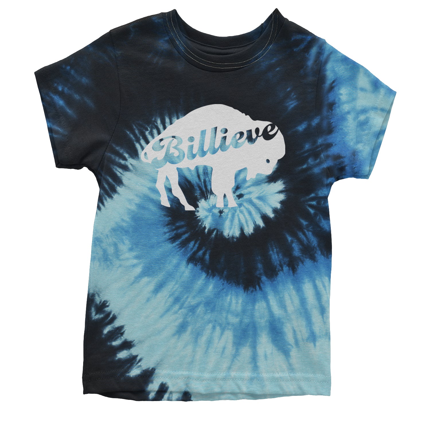 Billieve Bills Mafia Youth T-shirt Tie-Dye Blue Ocean