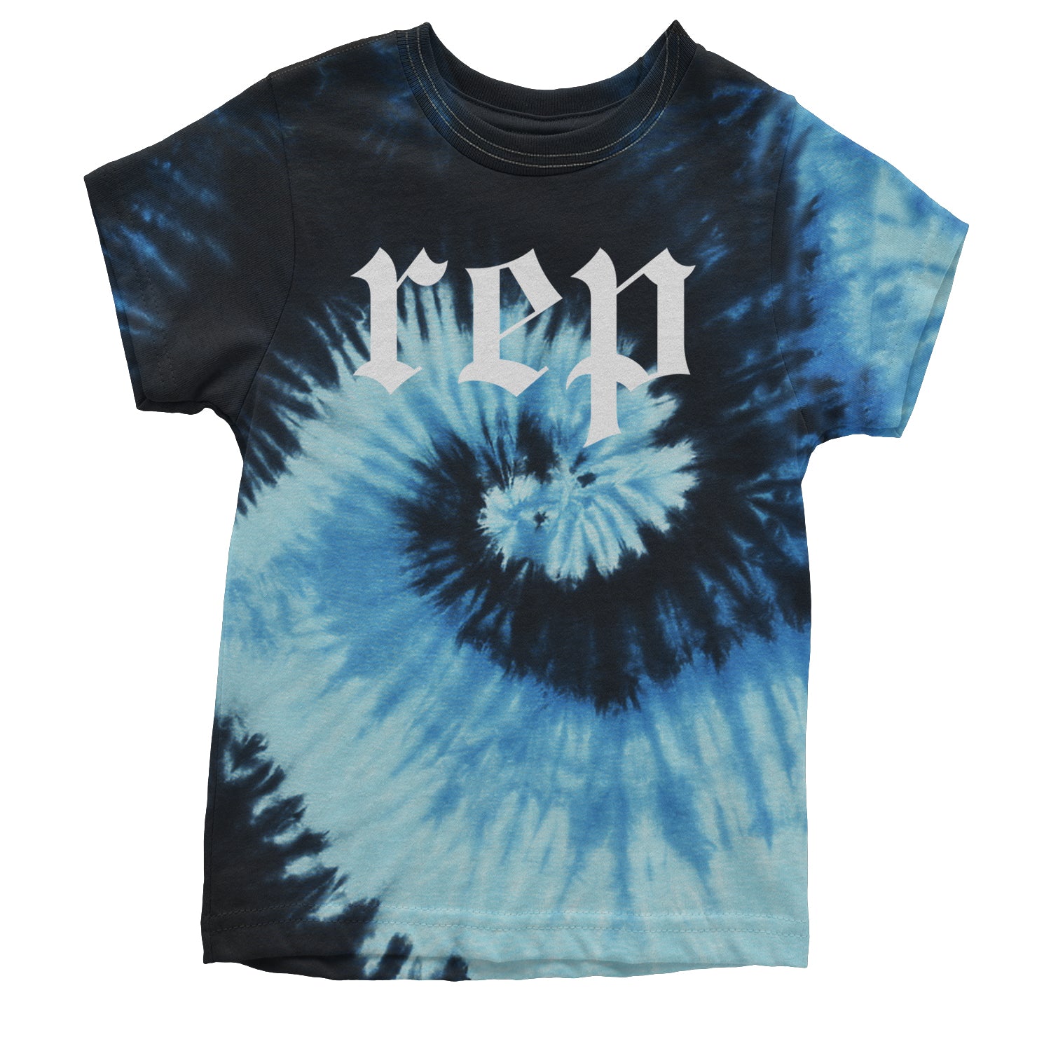 REP Reputation Eras Music Lover Gift Fan Favorite Youth T-shirt Tie-Dye Blue Ocean